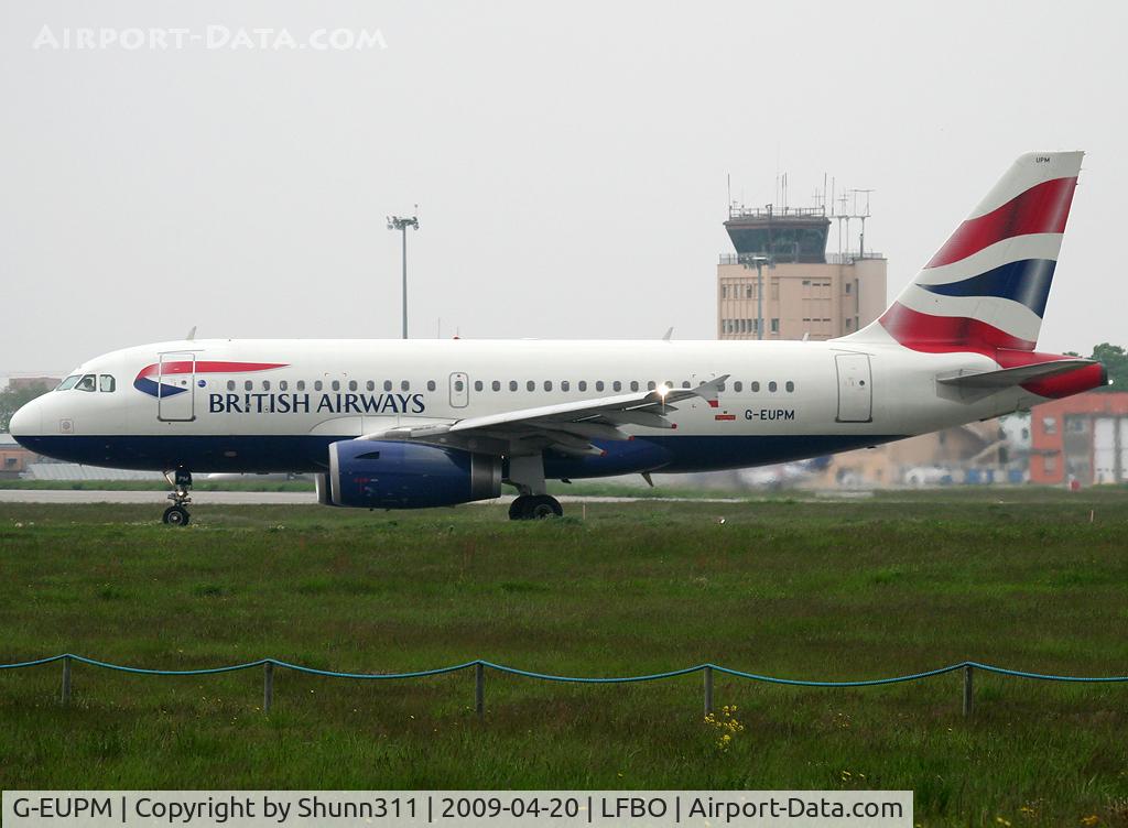 G-EUPM, 2000 Airbus A319-131 C/N 1258, Ready to lining up rwy 32R for departure...