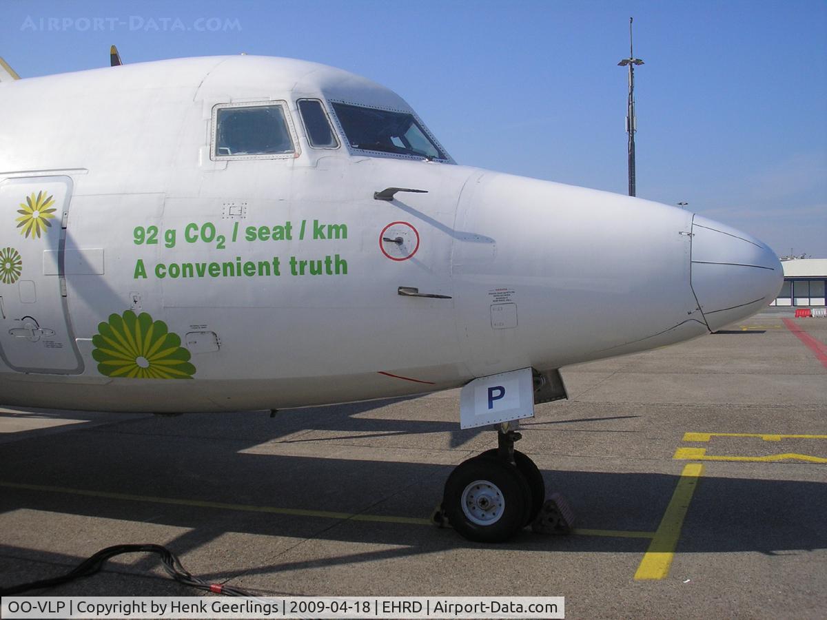 OO-VLP, 1991 Fokker 50 C/N 20209, VLM , ECO c/s , Rotterdam Airport