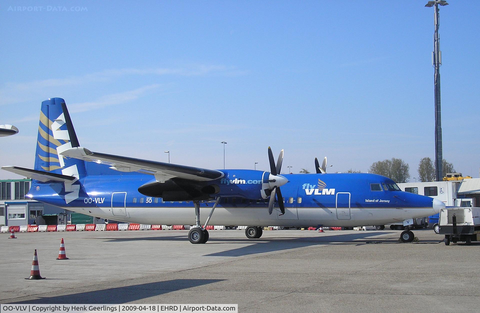 OO-VLV, 1989 Fokker 50 C/N 20160, VLM , Rotterdam Airport