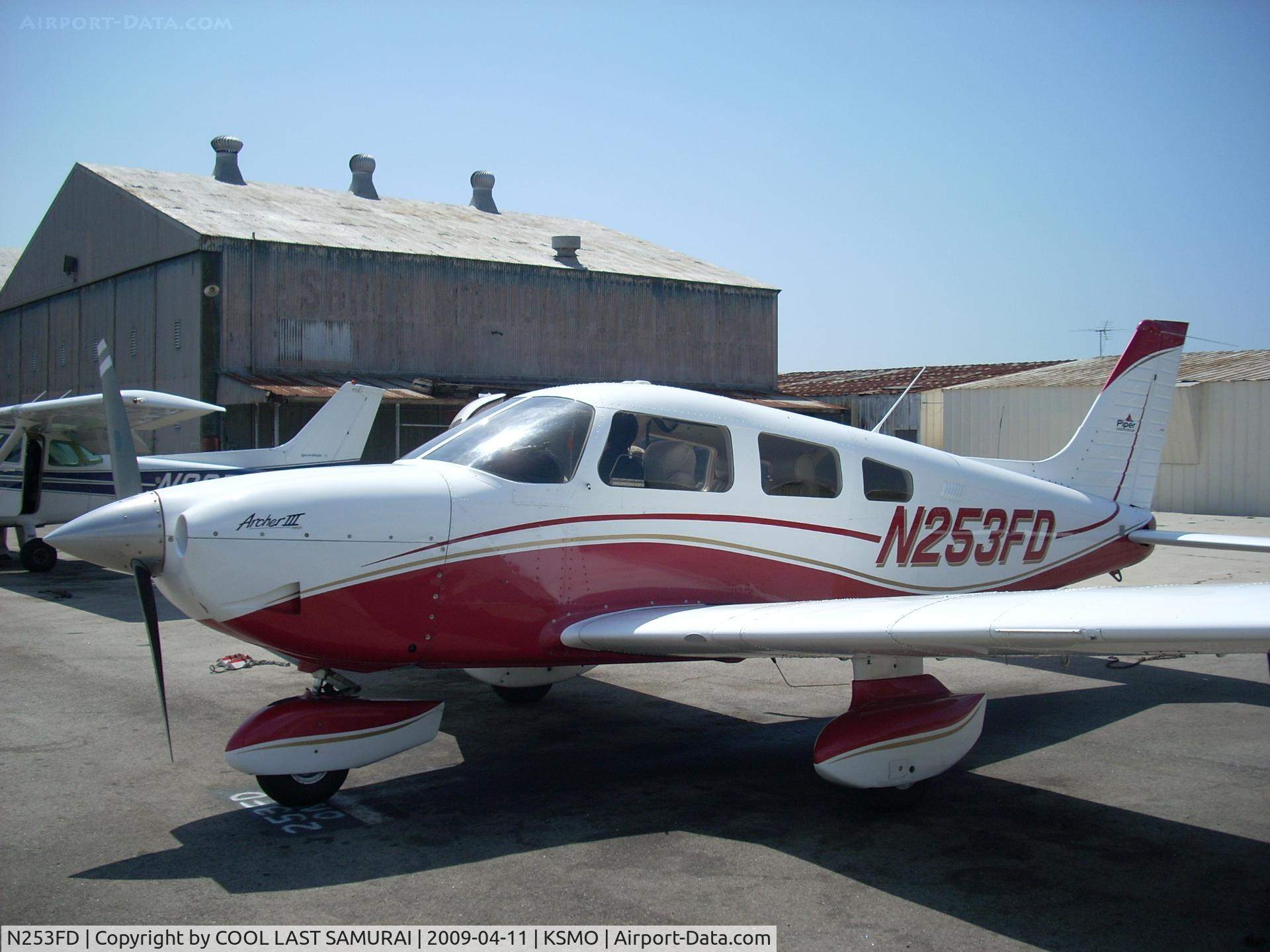 N253FD, Piper PA-28-181 Archer III C/N 2843321, 3FD at Justice Aviation Parking, Santa Monica Airport