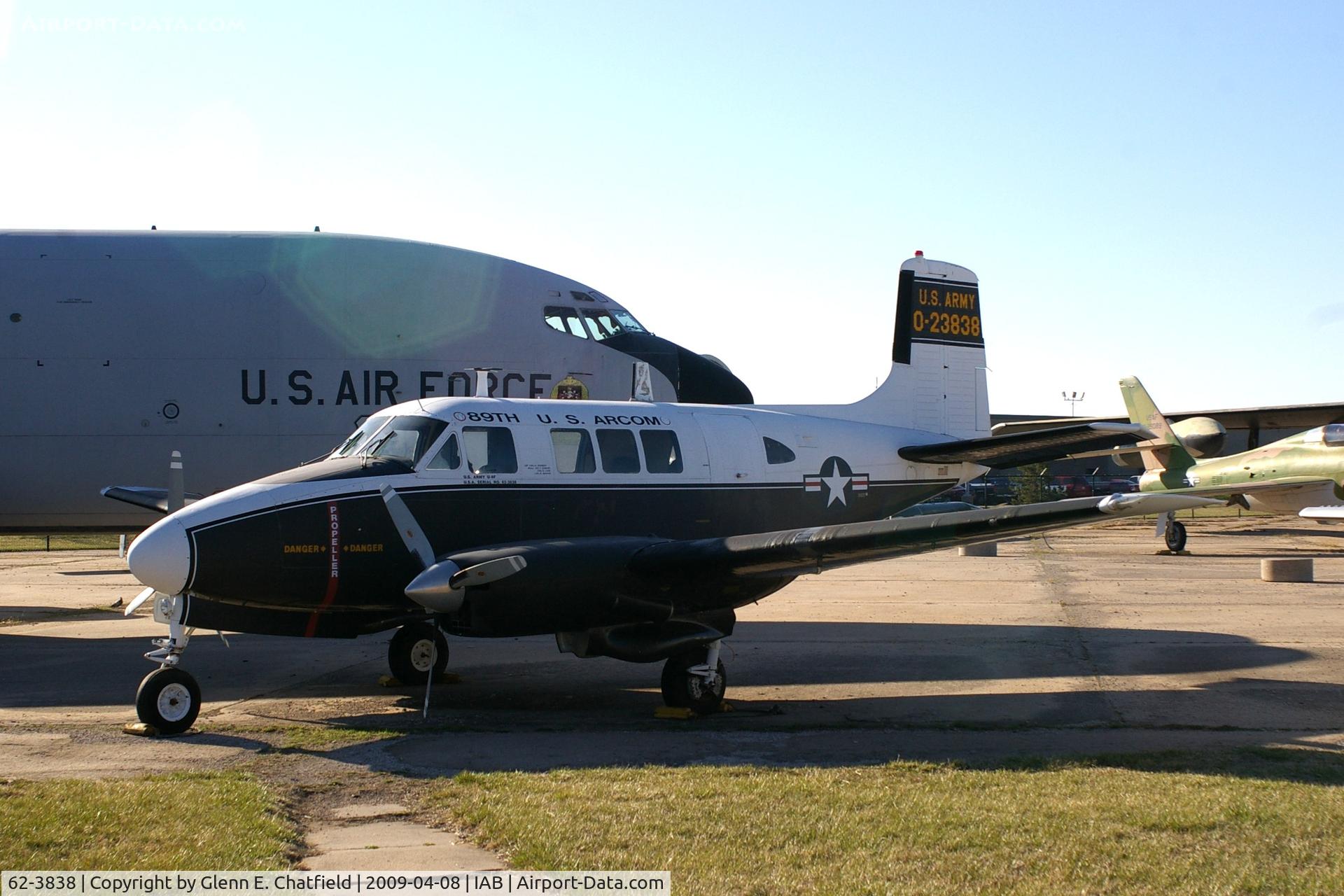 62-3838, 1962 Beech U-8F Seminole C/N LF.36, At the Kansas Aviation Museum