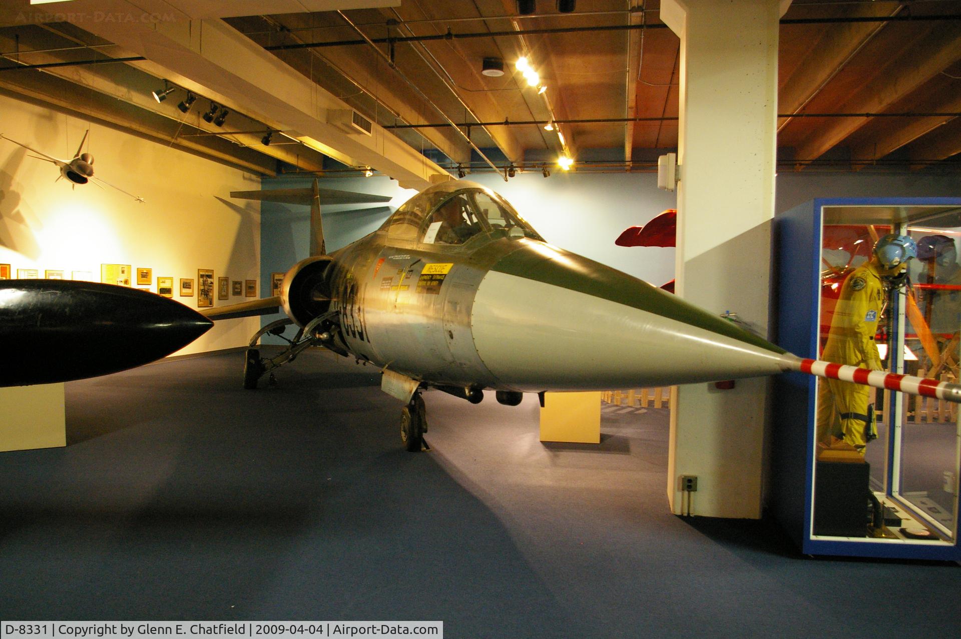 D-8331, Lockheed F-104G Starfighter C/N 683-8331, Displayed at the Science Museum of Oklahoma, Oklahoma City