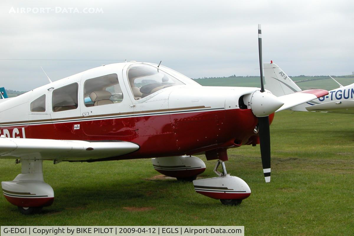 G-EDGI, 1979 Piper PA-28-161 Warrior II C/N 28-7916565, AT REST AFTER A LOCAL FLIGHT