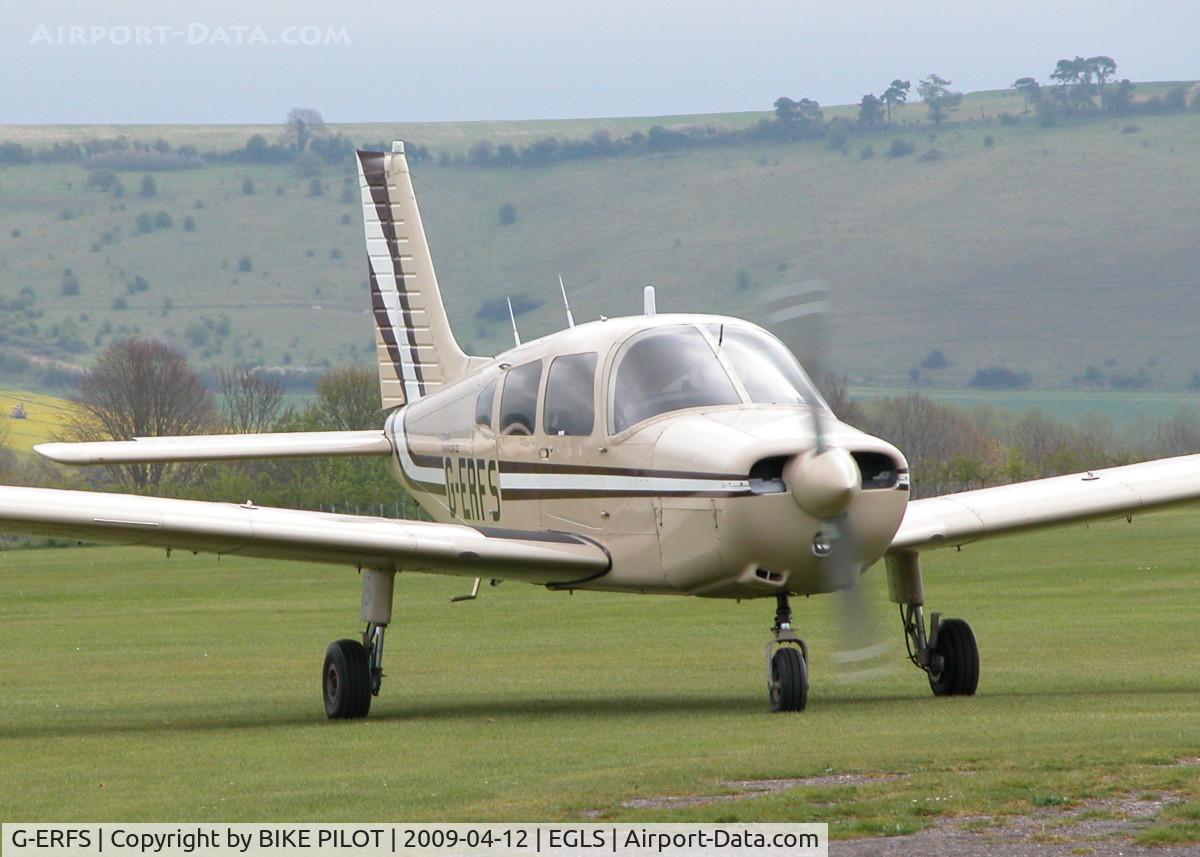 G-ERFS, 1982 Piper PA-28-161 Cherokee Warrior II C/N 28-8216051, TAXYING TOWARDS THE PUMPS