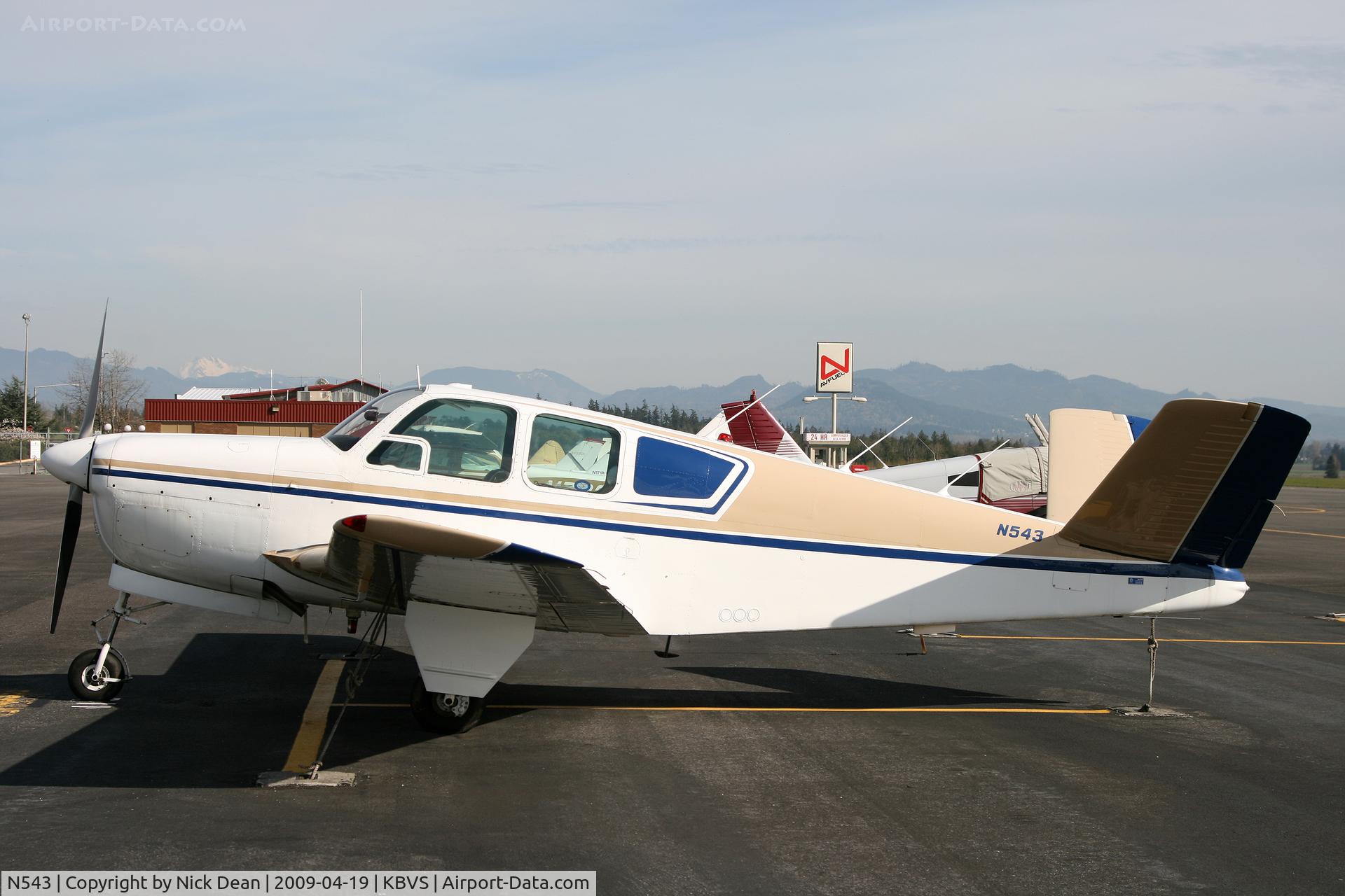 N543, 1953 Beech D35 C/N D-3686, KBVS