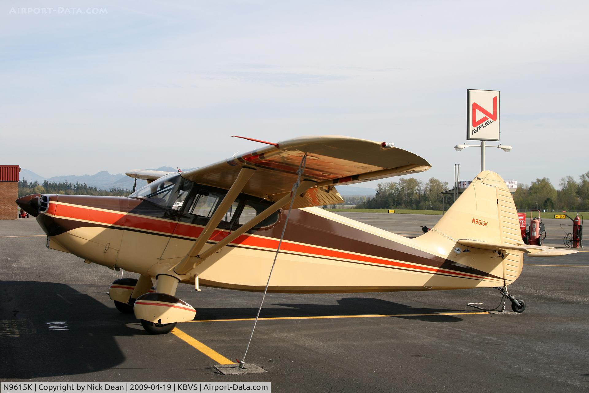 N9615K, 1947 Stinson 108-2 Voyager C/N 108-2615, KBVS