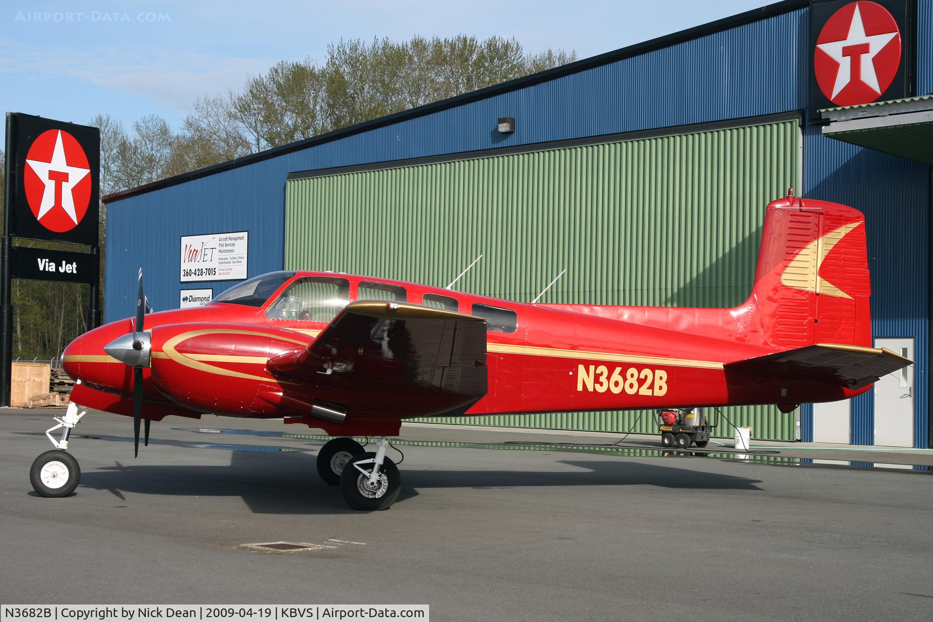 N3682B, 1954 Beech B50 C/N CH-103, KBVS