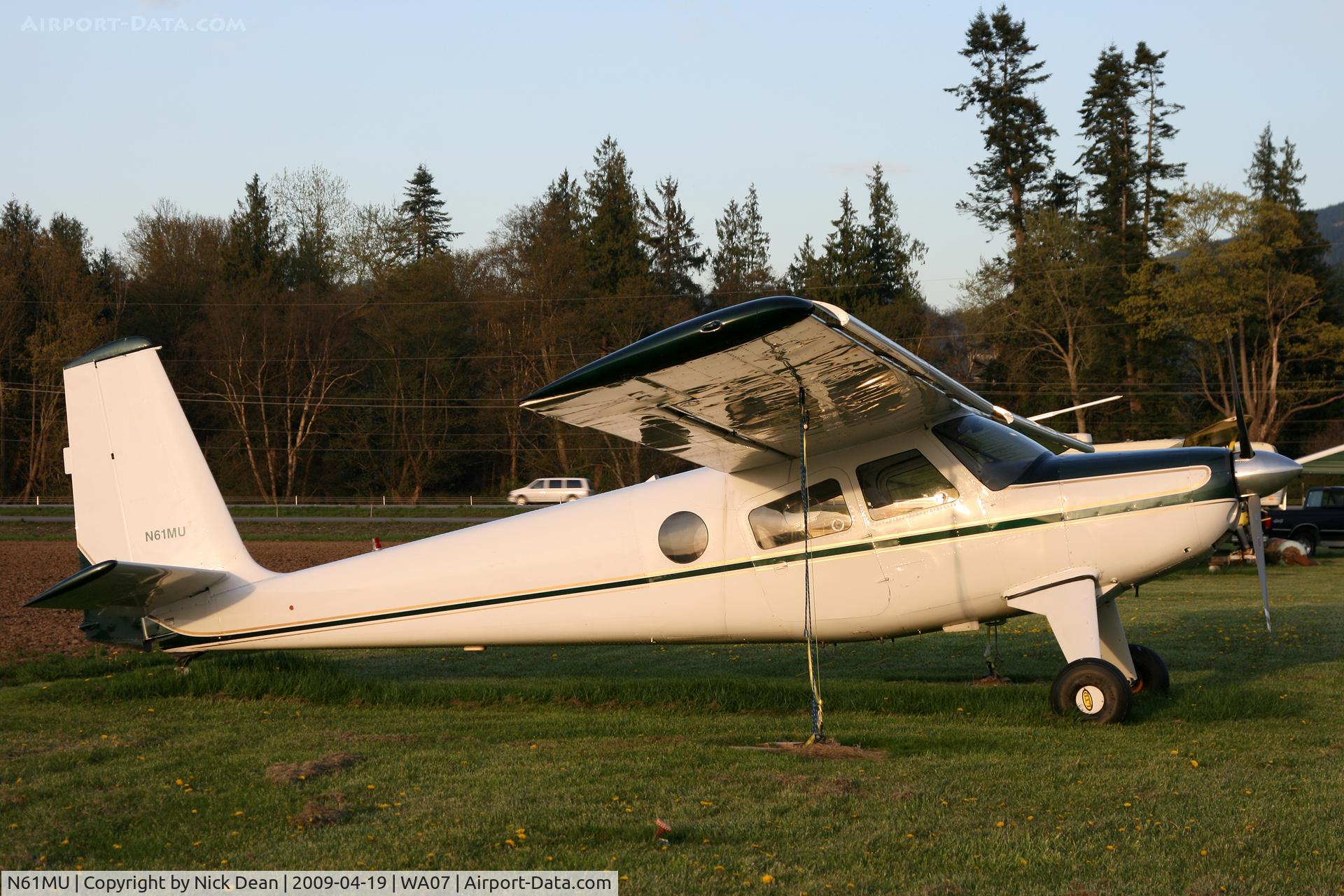N61MU, 1967 Helio H-295-1200 Super Courier C/N 1224, WA07 Barker Field Mount Vernon WA