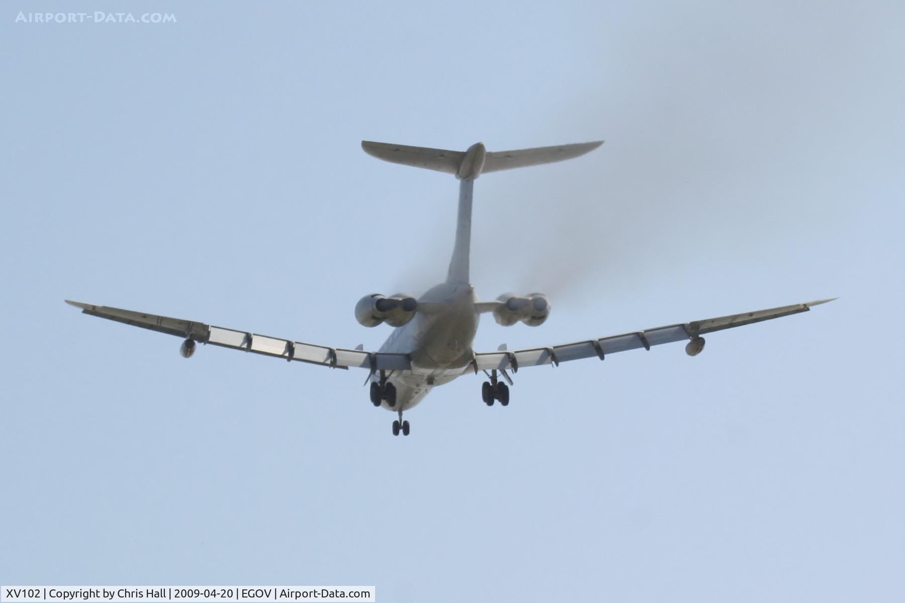 XV102, 1967 Vickers VC10 C.1K C/N 832, RAF Vickers VC-10 XV102 / T / Guy Gibson VC.  Performing circuits at RAF Valley, this plane first flew on 5th May 1967