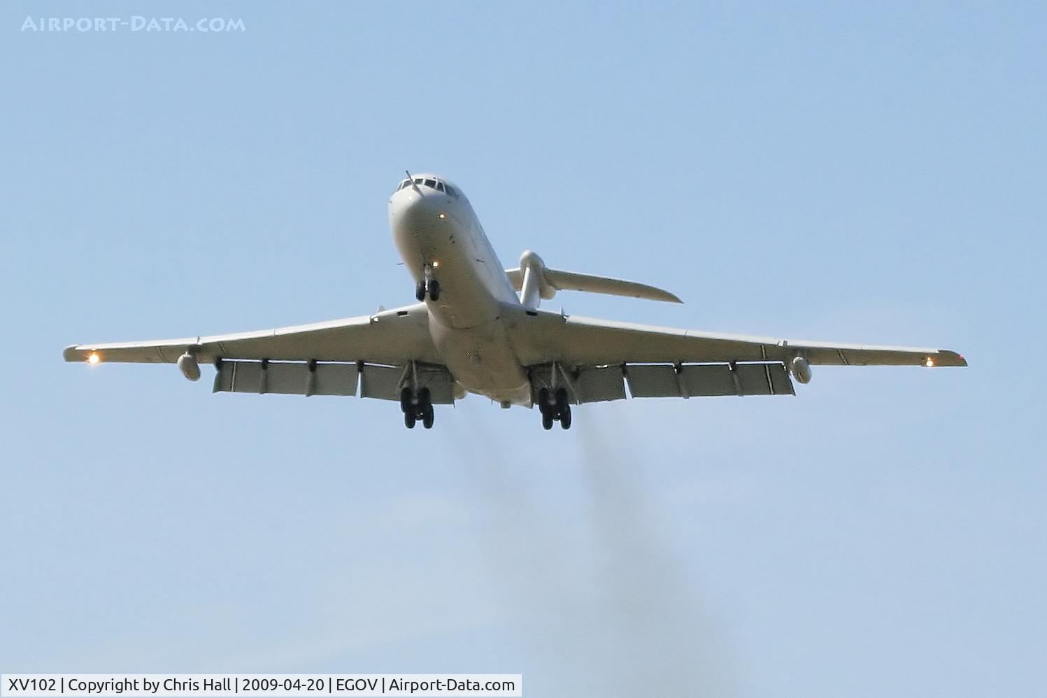 XV102, 1967 Vickers VC10 C.1K C/N 832, RAF Vickers VC-10 XV102 / T / Guy Gibson VC.  Performing circuits at RAF Valley, this plane first flew on 5th May 1967
