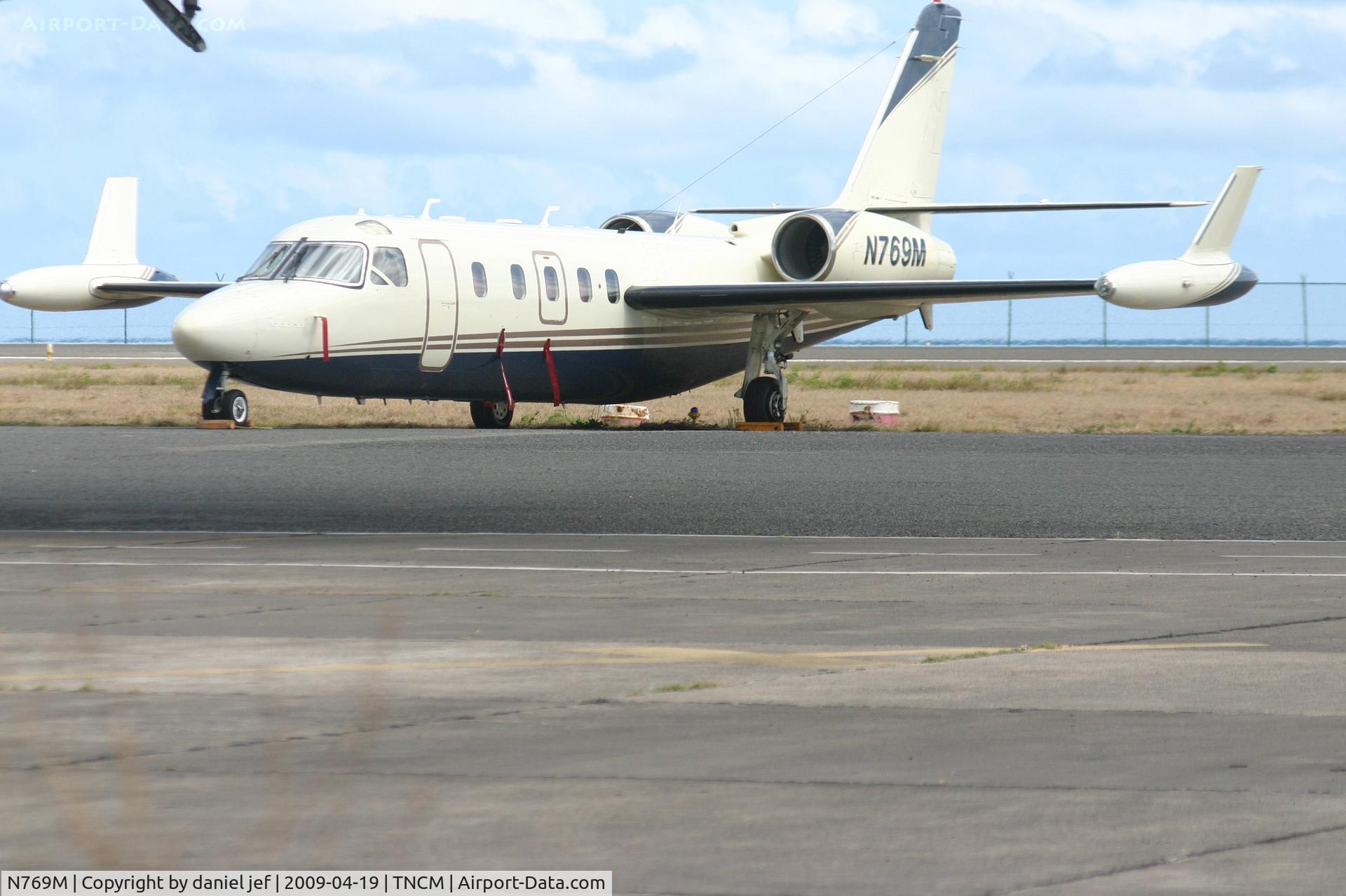 N769M, 1981 Israel Aircraft Industries 1124A C/N 344, park at the ramp