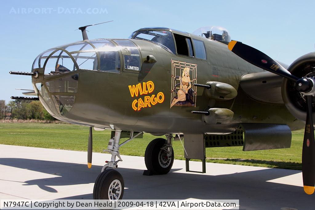 N7947C, 1944 North American B-25J Mitchell Mitchell C/N Not found 44-30129/N7947C, Nose art of 1944 North American B-25J Mitchell 