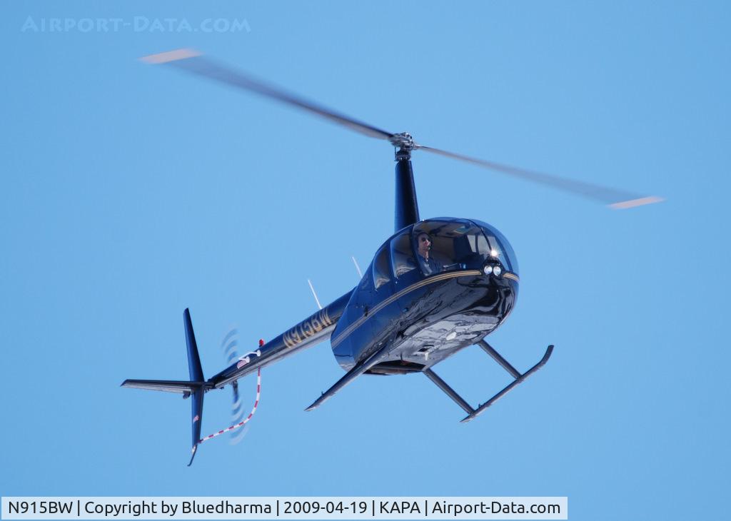 N915BW, 2006 Robinson R44 II C/N 11428, On approach to APA.