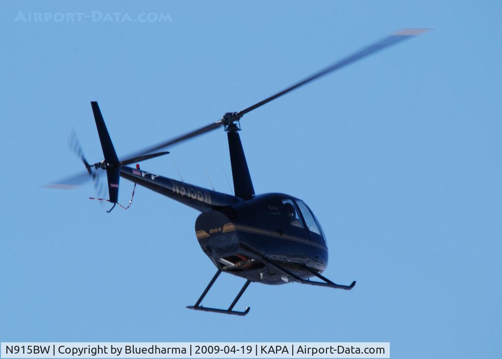 N915BW, 2006 Robinson R44 II C/N 11428, On approach to APA.