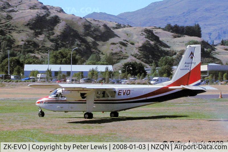 ZK-EVO, 1976 Britten-Norman BN-2A-26 Islander C/N 785, Aspiring Air (1981) Ltd., Wanaka
