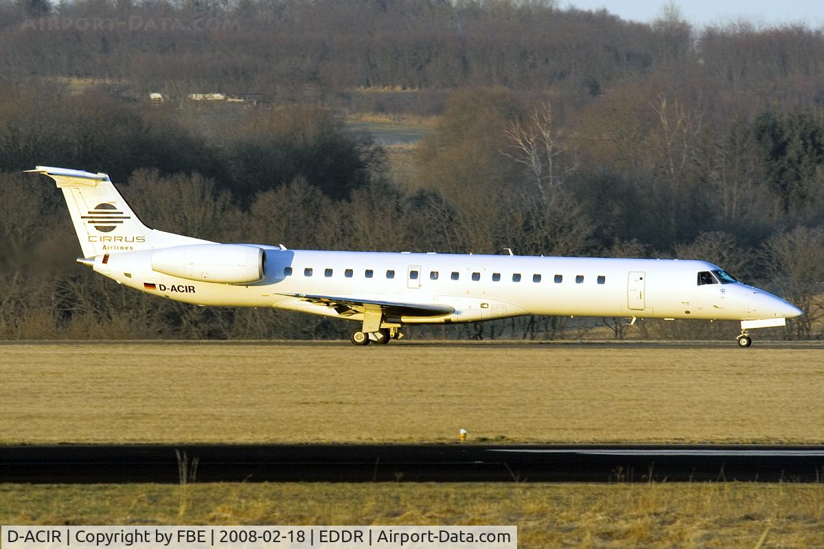 D-ACIR, 2000 Embraer EMB-145MP (ERJ-145MP) C/N 145230, illuminated with winter light, Cirrus ERJ-145 taxies to the holding point RW27