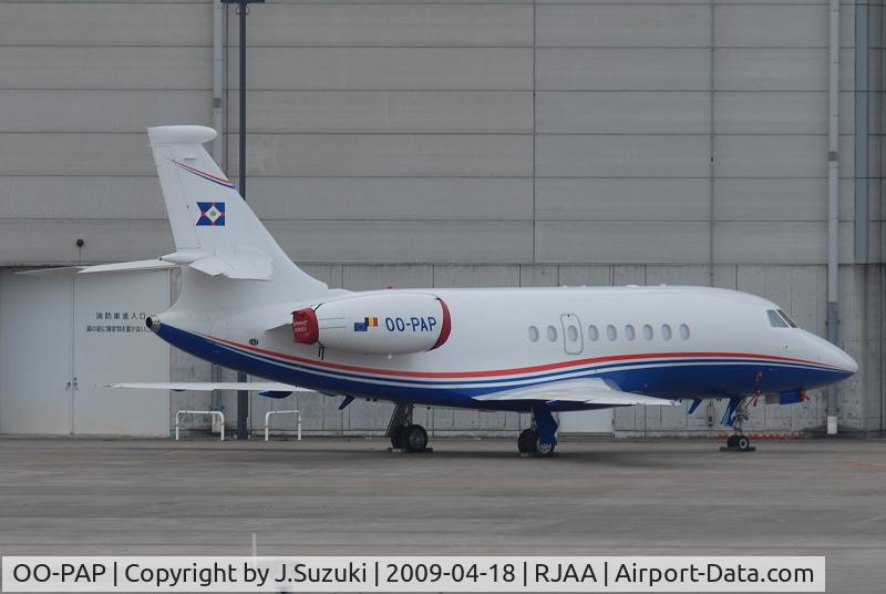 OO-PAP, 2007 Dassault Falcon 2000EX C/N 0123, Stayed at NRT