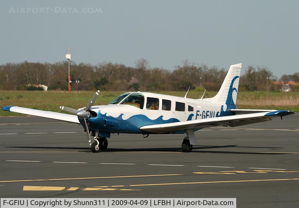 F-GFIU, Piper PA-32R-301 Saratoga SP C/N 32R-8113044, Parked near the Control Tower...