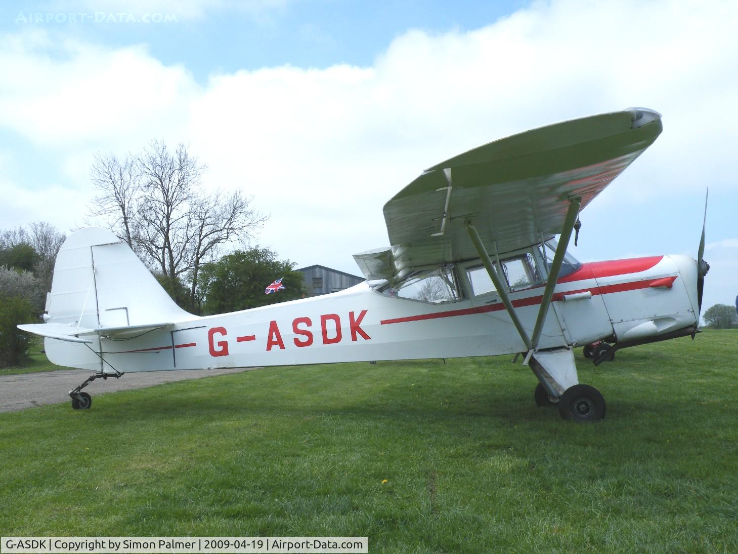 G-ASDK, 1962 Beagle A-61 Terrier 2 C/N B.702, Beagle-Auster Terrier seen at Spanhoe