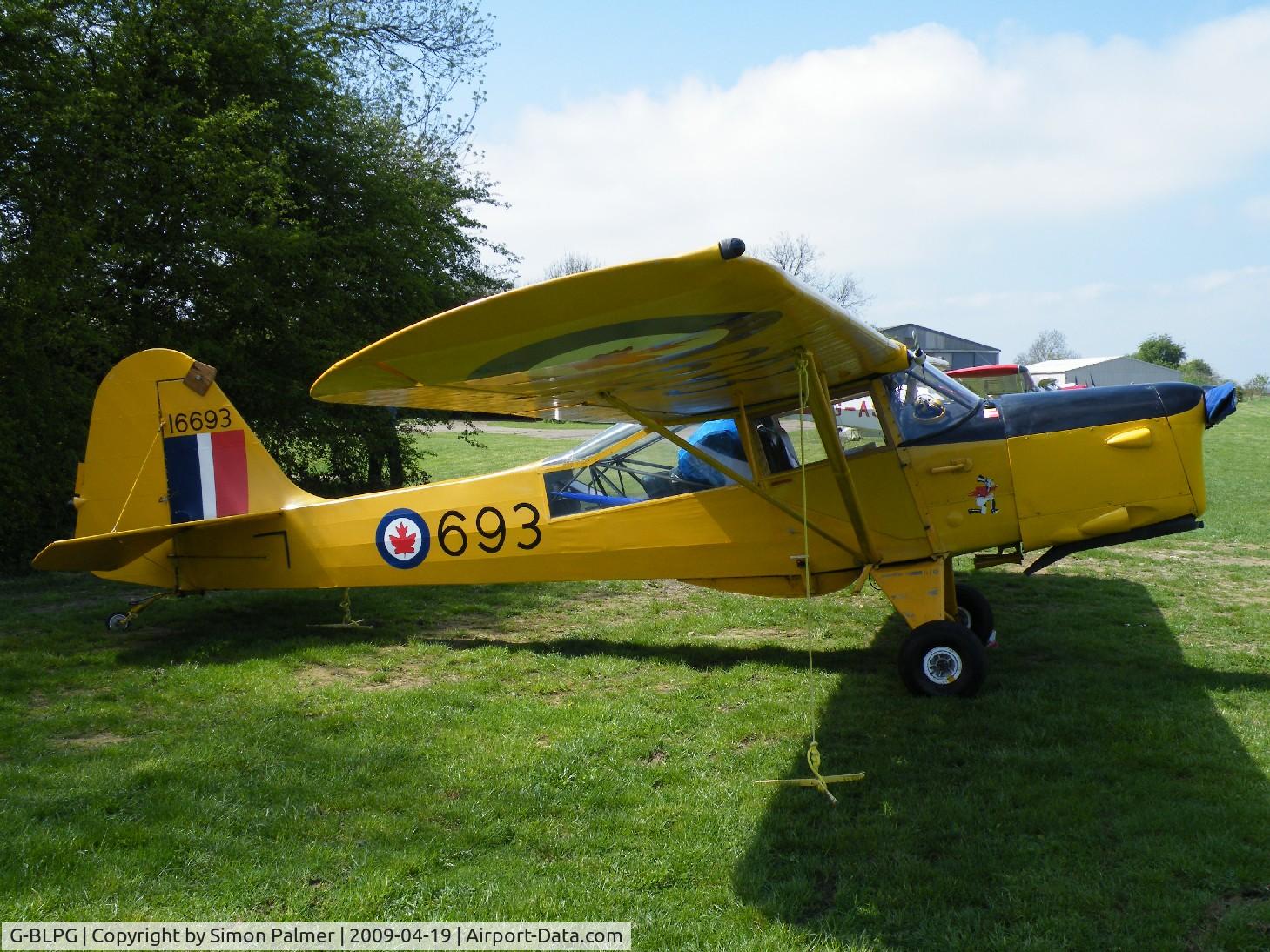 G-BLPG, 1959 Auster J-1N Alpha C/N 3395, Auster in RCAF colours at Spanhoe