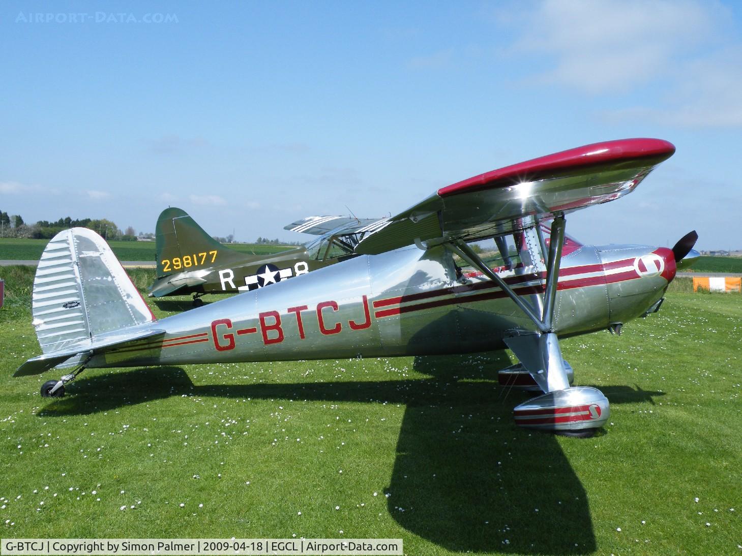 G-BTCJ, 1941 Luscombe 8E Silvaire C/N 1869, Shiny Silvaire at a sunny Spring fly-in