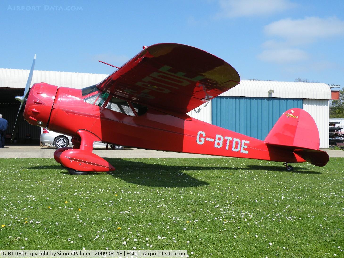 G-BTDE, 1940 Cessna C-165 Airmaster C/N 551, Rare Cessna C-165 at Fenland