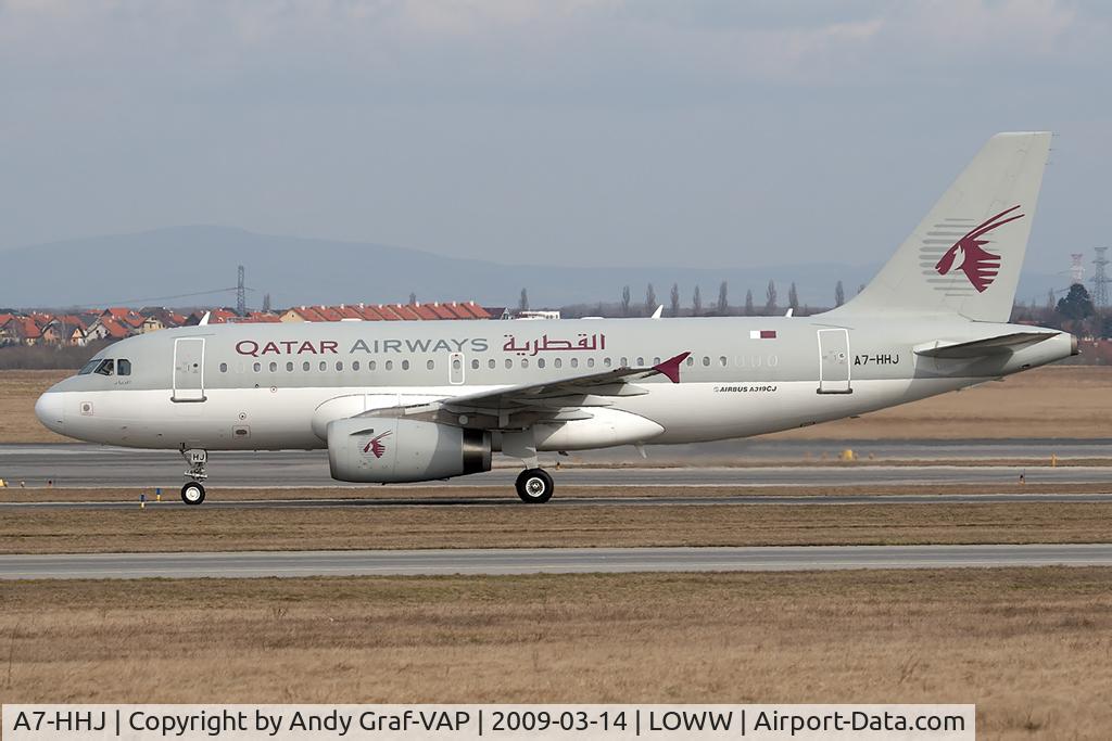 A7-HHJ, 2000 Airbus A319-133XCJ C/N 1335, Qatar Airways A319
