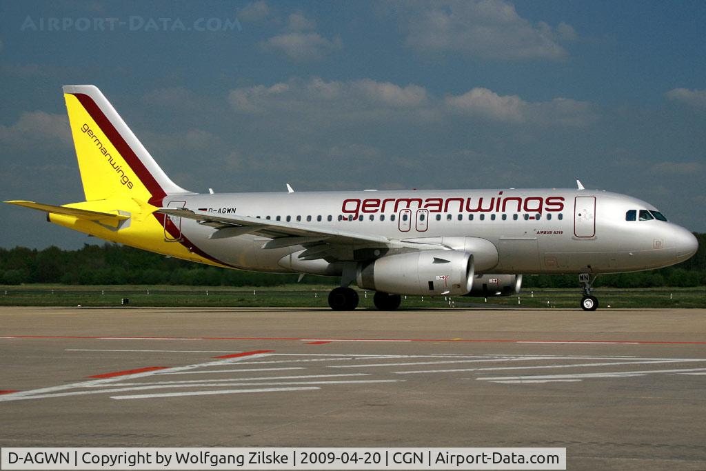 D-AGWN, 2009 Airbus A319-132 C/N 3841, visitor