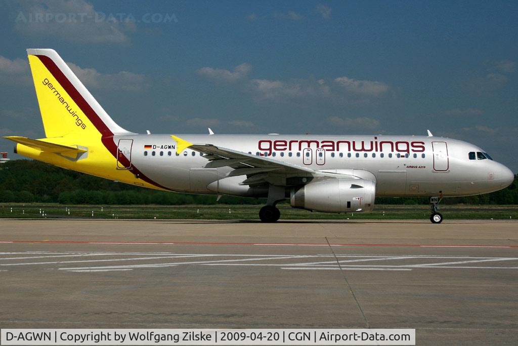 D-AGWN, 2009 Airbus A319-132 C/N 3841, visitor