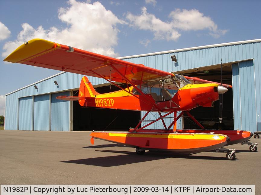 N1982P, 1955 Piper PA-18-150 Super Cub C/N 18-4217, after a short flight, back to the hangar