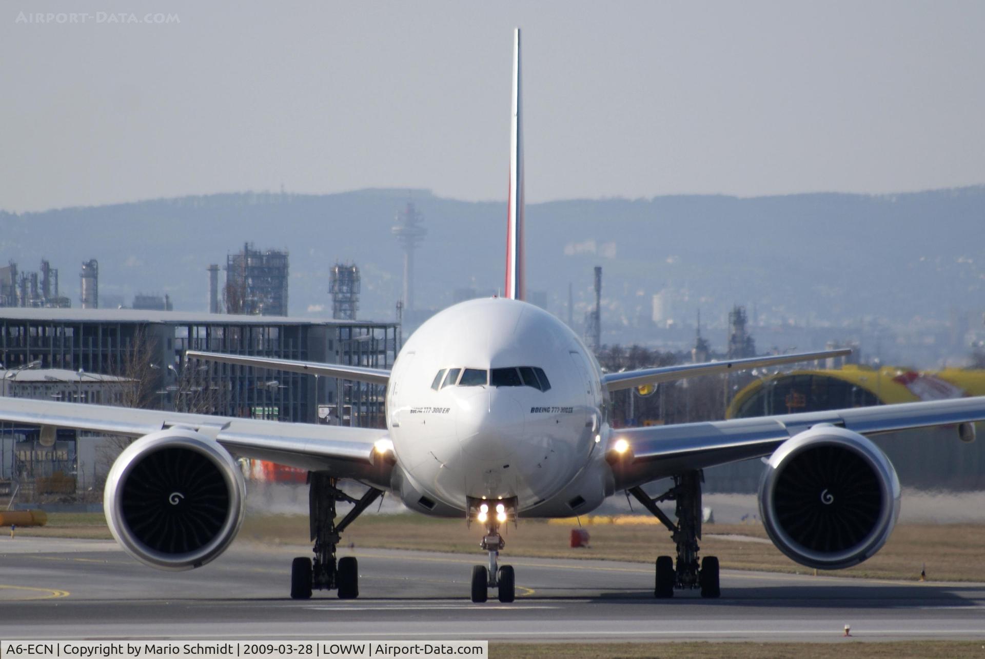 A6-ECN, 2009 Boeing 777-36N/ER C/N 37705, take off on runway 16
