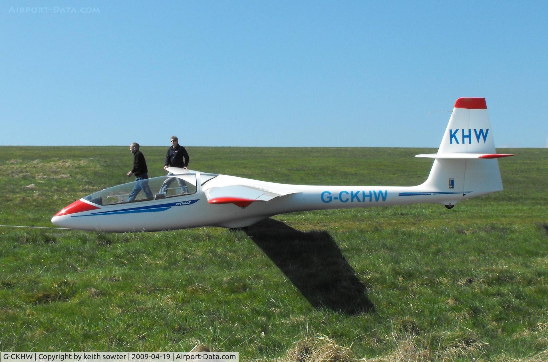G-CKHW, 2004 PZL-Bielsko SZD-50-3 Puchacz C/N 503.A.004.001, Based glider at Camphill Farm, Derbyshire