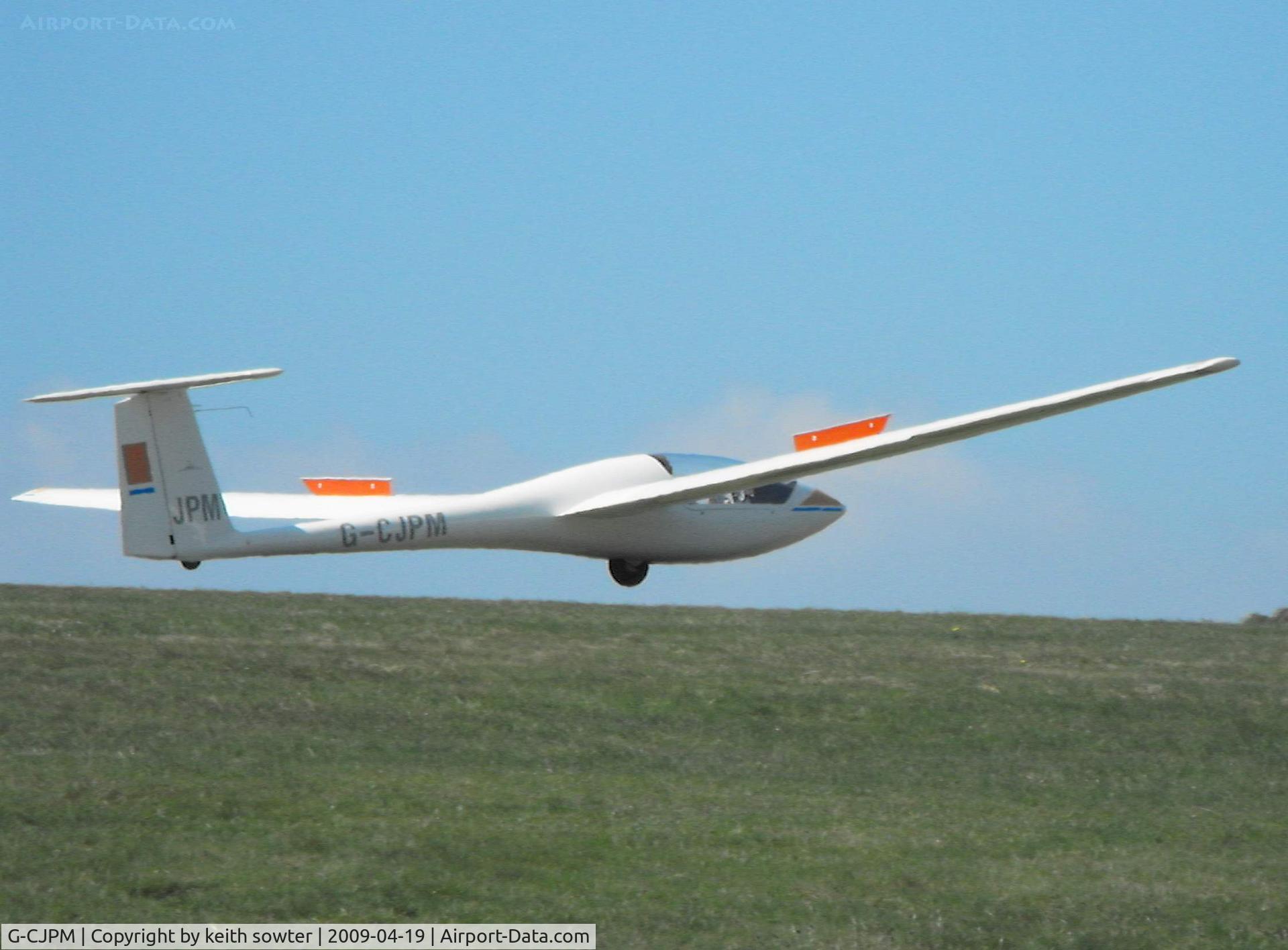 G-CJPM, 1979 Grob G-102 Astir CS Jeans C/N 2209, Based glider at Camphill Farm, Derbyshire