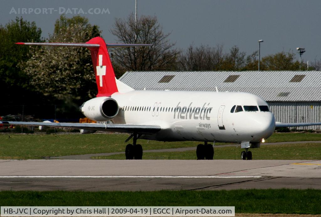 HB-JVC, 1994 Fokker 100 (F-28-0100) C/N 11501, Helvetic Airways