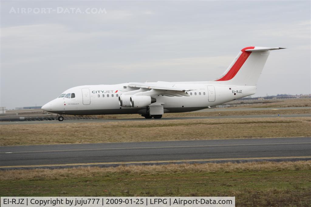 EI-RJZ, 1998 BAe Systems Avro 146-RJ85A C/N E.2326, on transit at Paris CDG