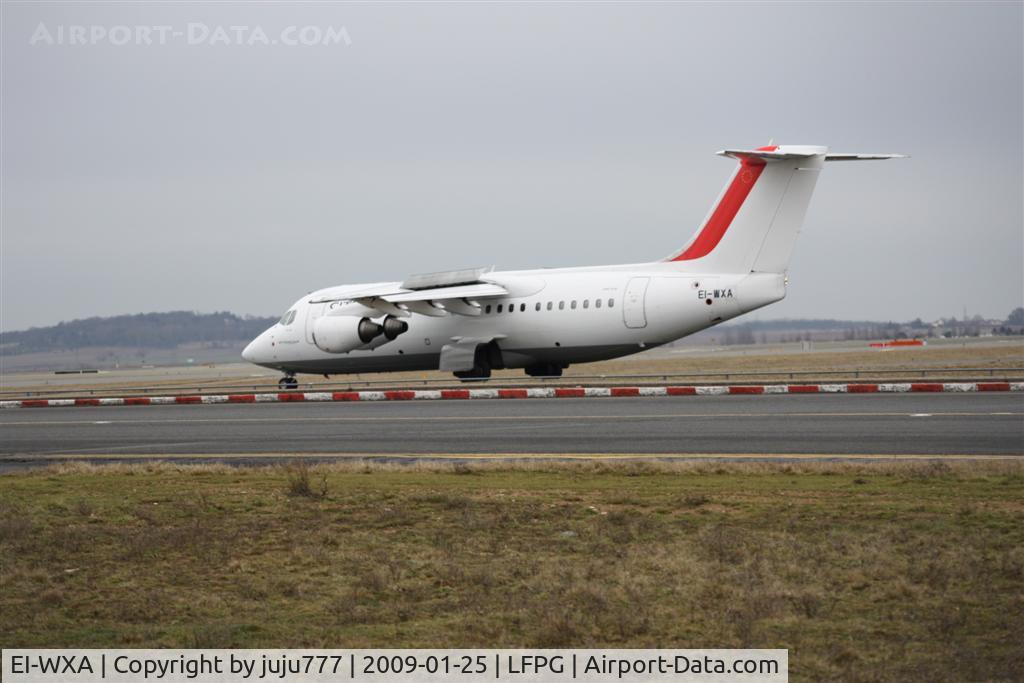 EI-WXA, 1997 British Aerospace Avro 146-RJ85A C/N E2310, on transit at Paris CDG