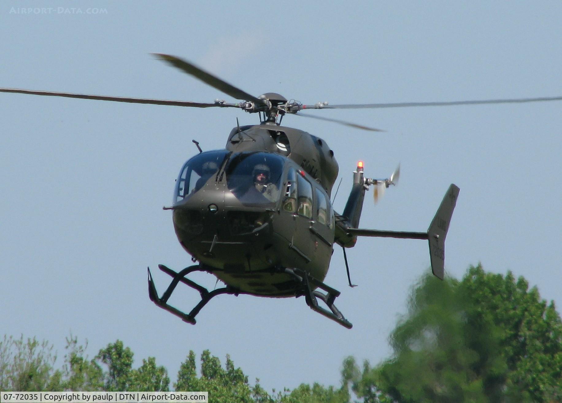07-72035, 2007 Eurocopter UH-72A Lakota C/N 9172, UH-72A Lakota (EC-145) landing at the Shreveport Downtown airport.