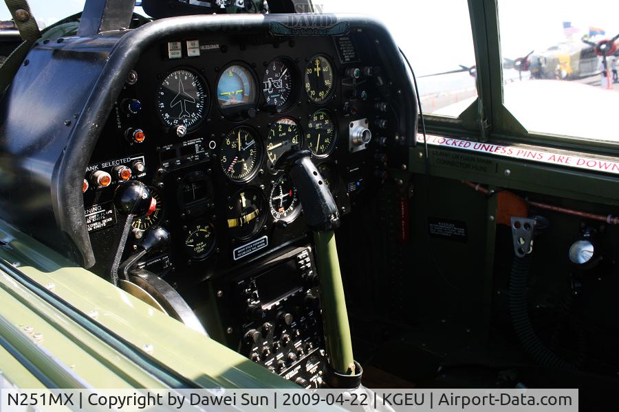 N251MX, 1943 North American P-51C-10 Mustang C/N 103-22730, cocpit
