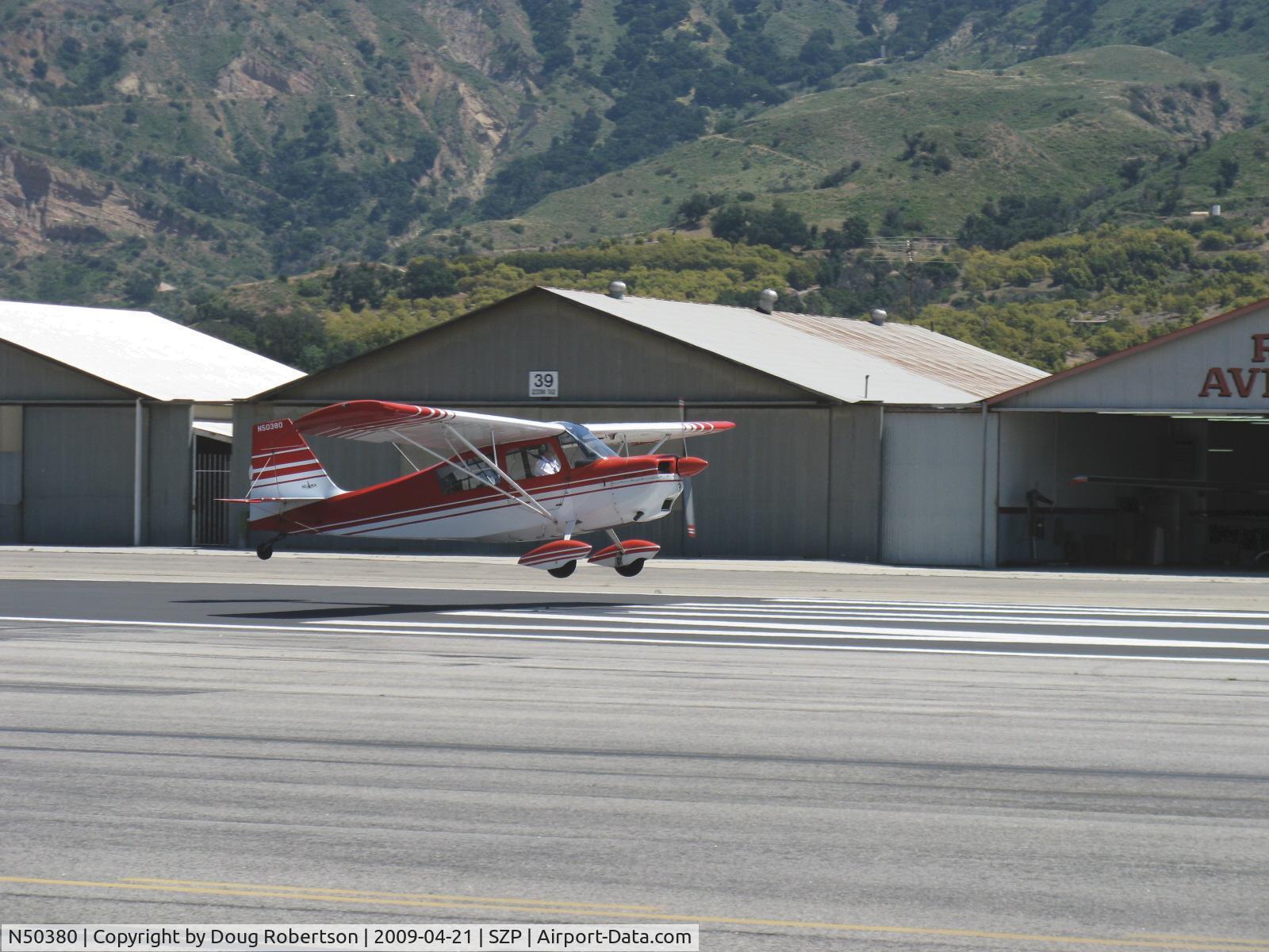 N50380, 1979 Bellanca 7ECA Citabria Citabria C/N 1291-79, 1979 Bellanca 7ECA CITABRIA, Lycoming O-235 115 Hp, landing Rwy 22