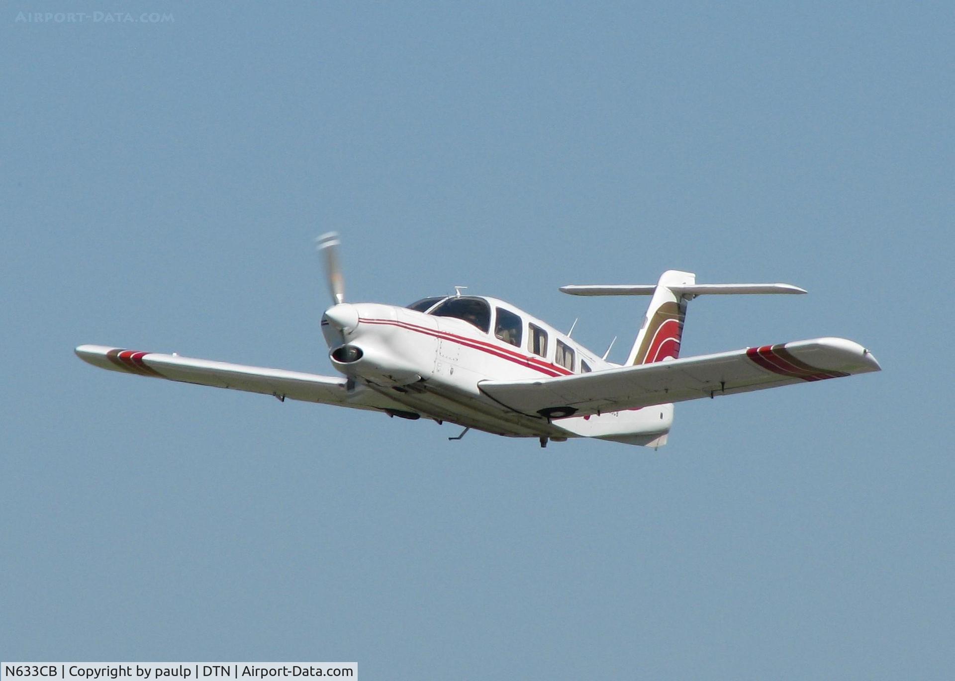N633CB, 1978 Piper PA-32RT-300T Turbo Lance II C/N 32R-7887158, Off of 32 at Downtown Shreveport.