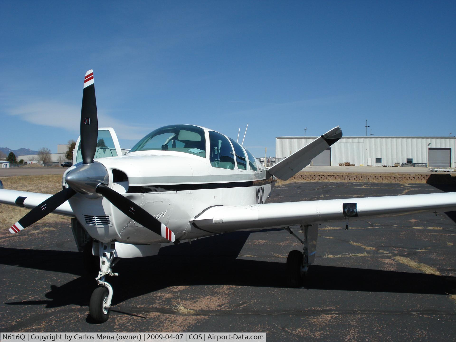 N616Q, 1956 Beech H35 Bonanza C/N D-4900, Bonanza 616Q out in the sun