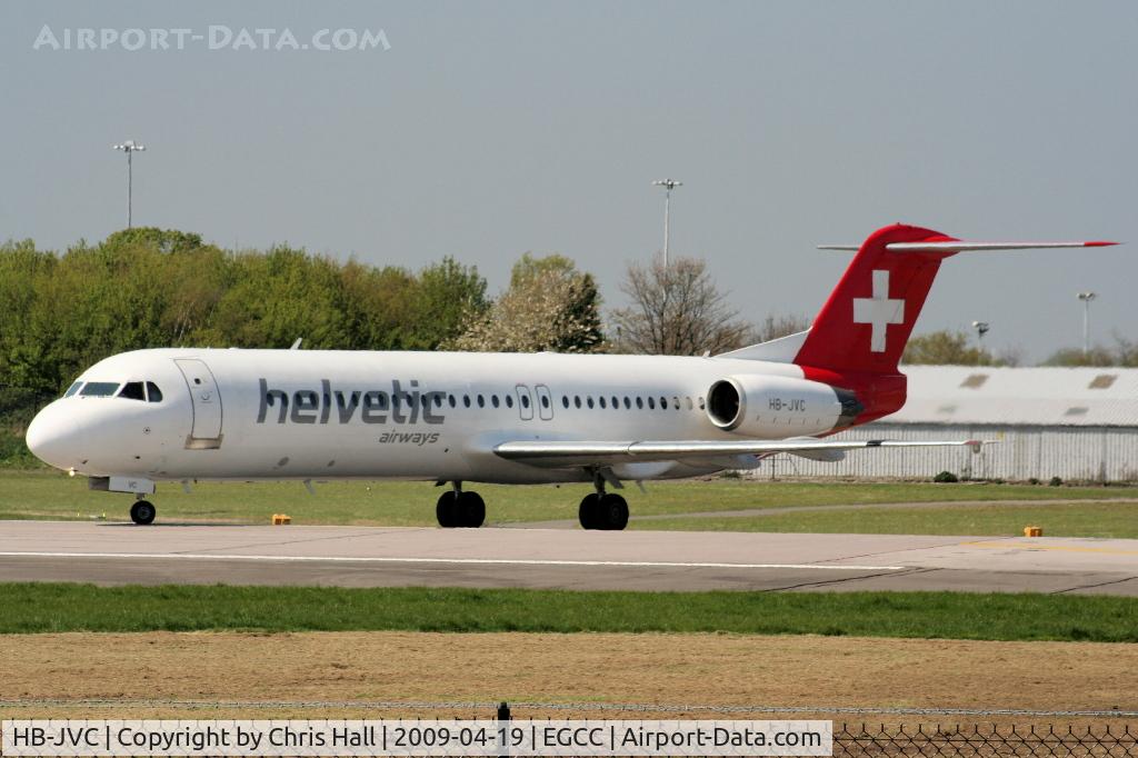 HB-JVC, 1994 Fokker 100 (F-28-0100) C/N 11501, Helvetic Airways