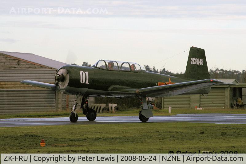 ZK-FRU, Nanchang CJ-6 C/N 2132048, Frontrow Traders, Auckland