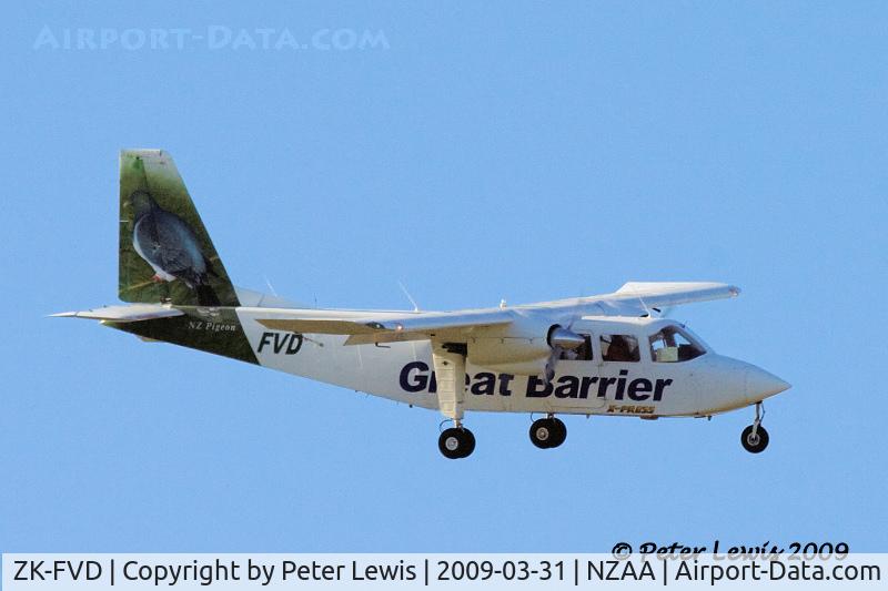 ZK-FVD, 1973 Britten-Norman BN-2A-26 Islander C/N 316, Great Barrier Airlines Flight Operations Ltd., Auckland Airport