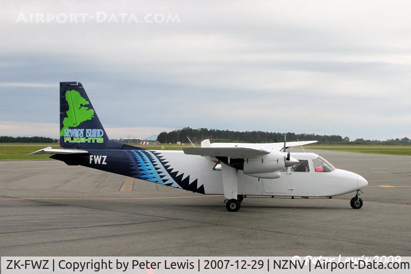 ZK-FWZ, Britten-Norman BN-2A-26 Islander C/N 52, South East Air Ltd., Invercargill