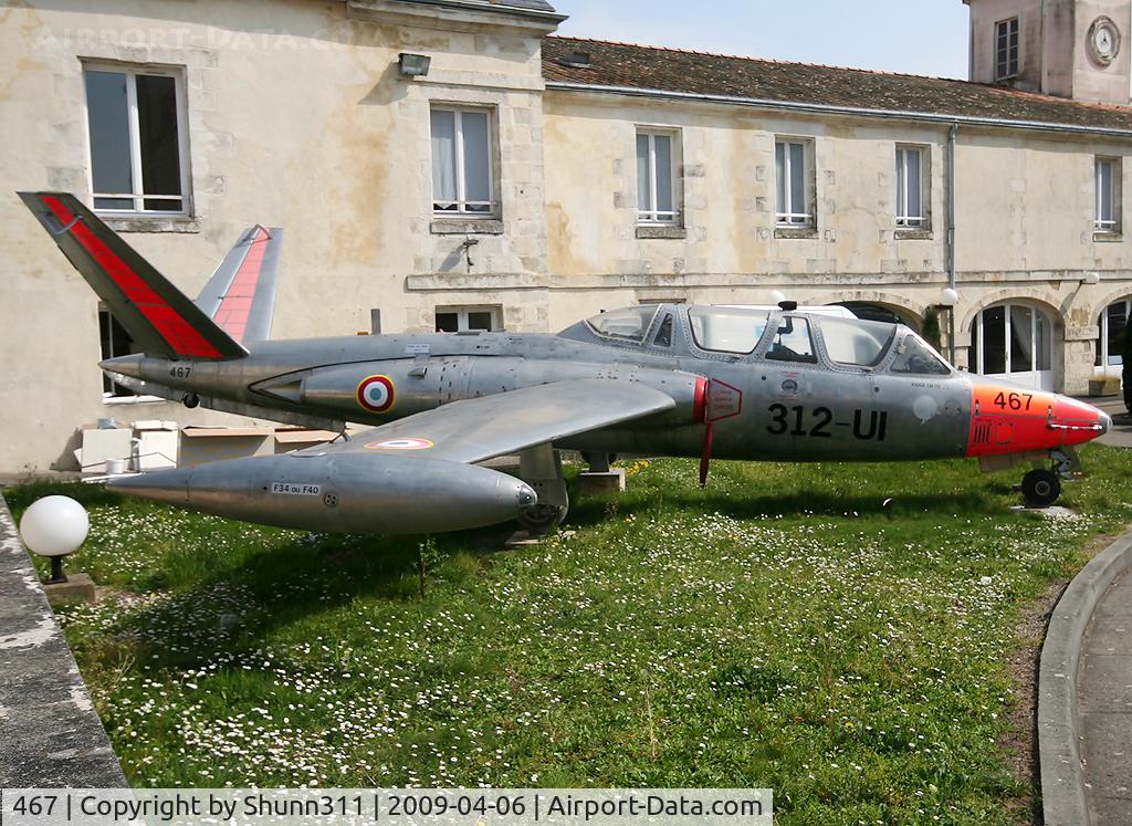 467, Fouga CM-170 Magister C/N 467, S/n 467 - Preserved at a French Police Mess