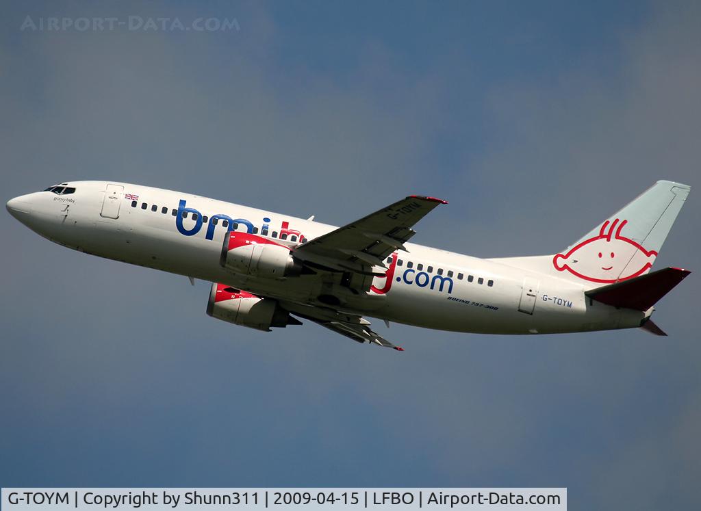 G-TOYM, 1998 Boeing 737-36Q C/N 29141, On take off with new titles...