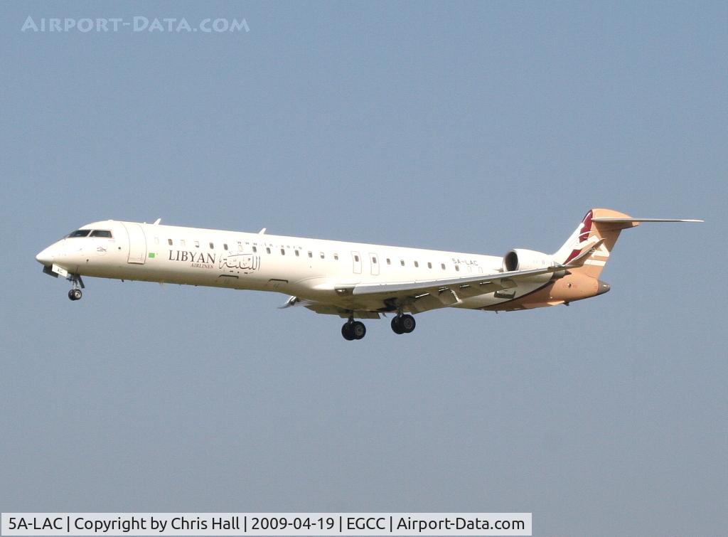 5A-LAC, 2007 Bombardier CRJ-900ER (CL-600-2D24) C/N 15122, Libyan Airlines