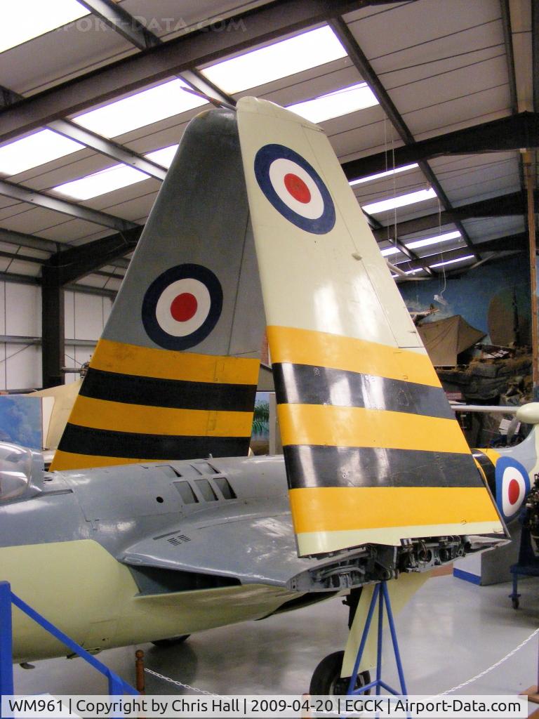 WM961, Hawker Sea Hawk FB.5 C/N AW.5999, Hawker Sea Hawk FB.5 at Caernarfon Airworld