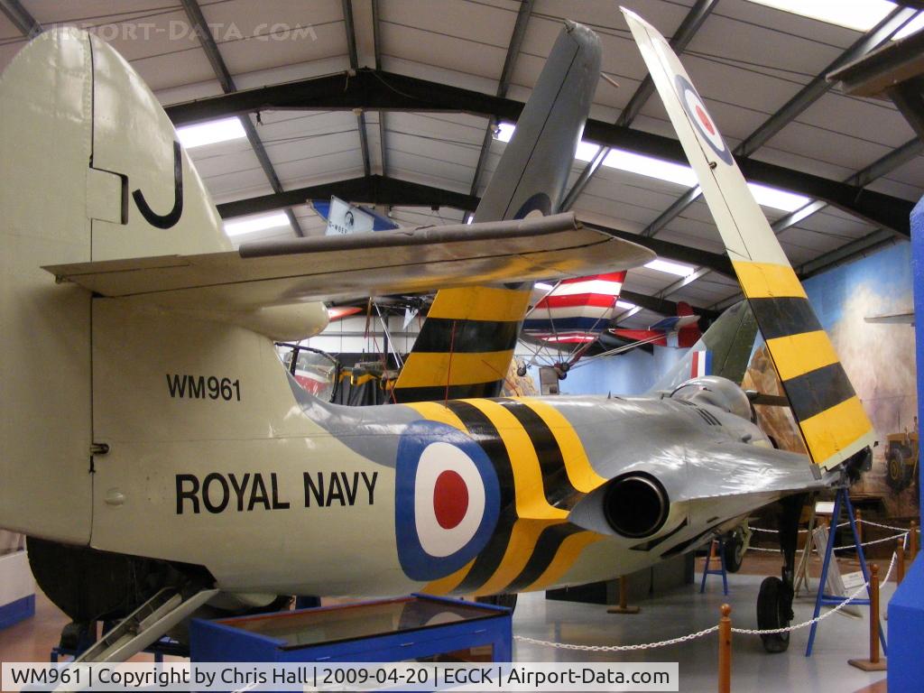 WM961, Hawker Sea Hawk FB.5 C/N AW.5999, Hawker Sea Hawk FB.5 at Caernarfon Airworld
